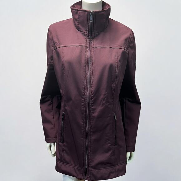 Burgundy Andrew Marc Lightweight Jacket - Size Large - Picture 1 of 11